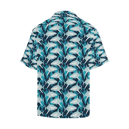 Shark Design Print Hawaiian Shirt