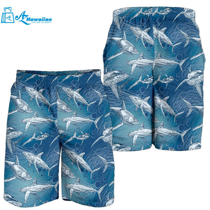 Shark Hand Drawn Men Shorts