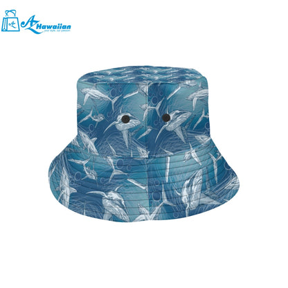 Shark hand drawn Unisex Bucket Hat