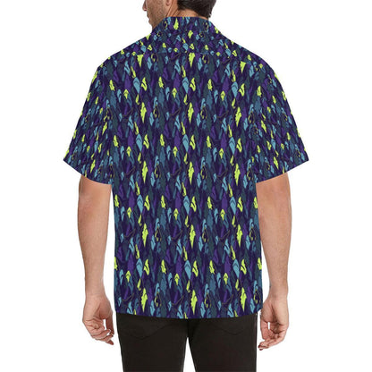 Shark Neon Color Print Hawaiian Shirt