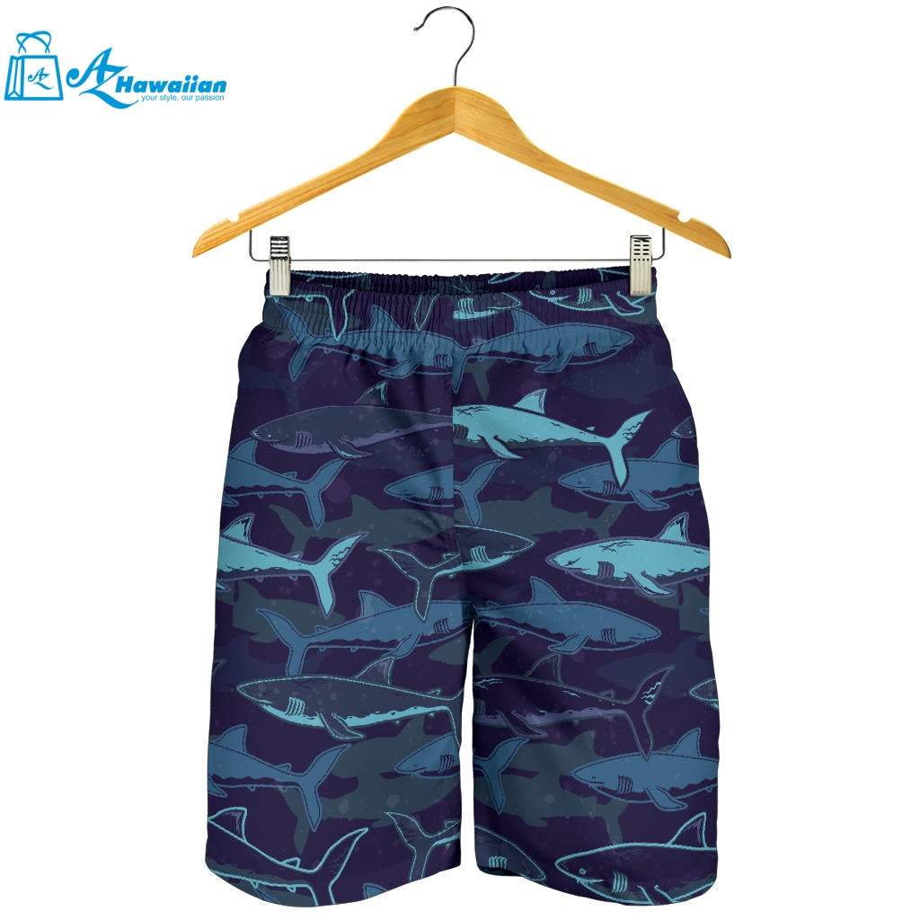 Shark Pattern Men Shorts