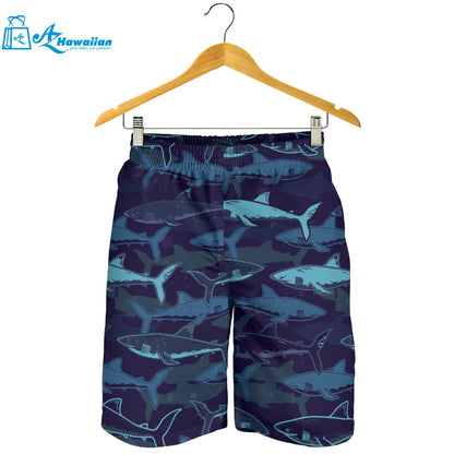 Shark Pattern Men Shorts