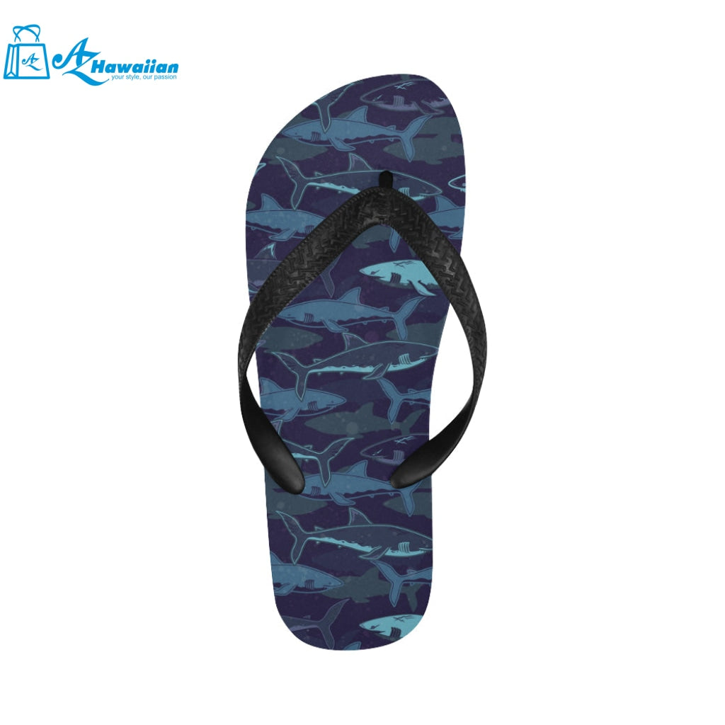 Shark pattern Unisex Flip Flops