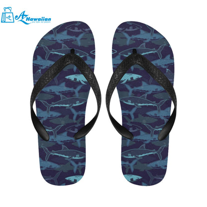 Shark pattern Unisex Flip Flops