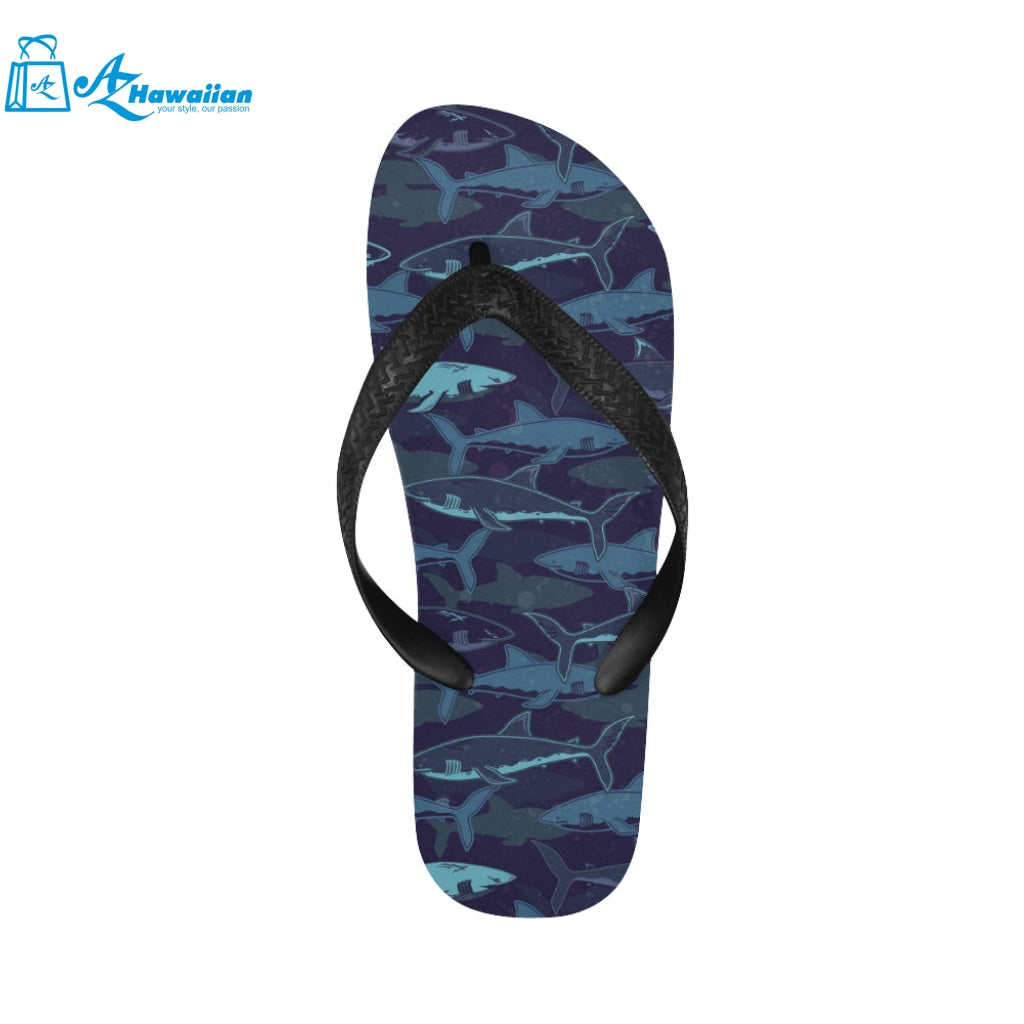 Shark pattern Unisex Flip Flops