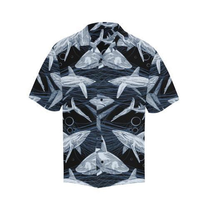 Shark Print Pattern Hawaiian Shirt