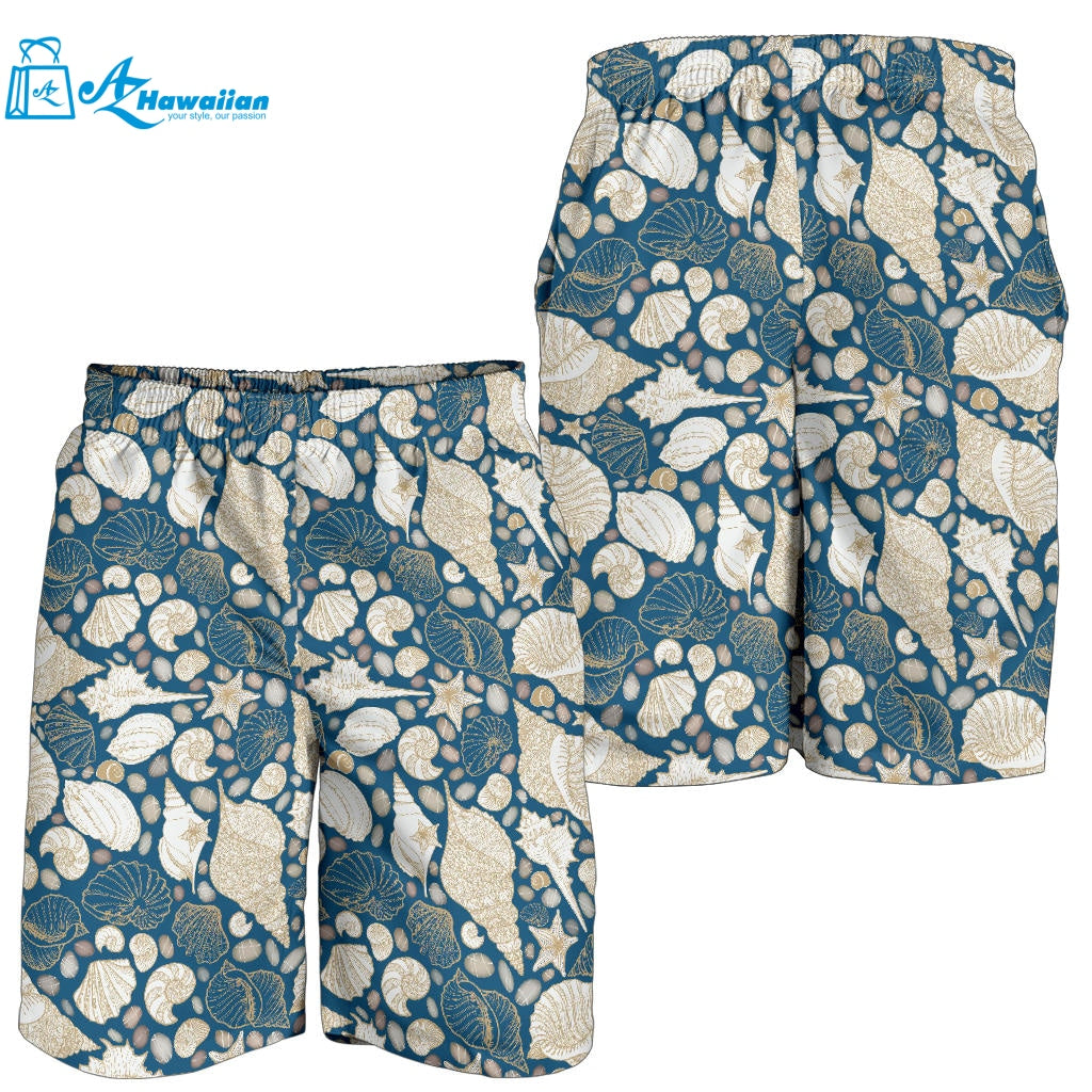 Shell Polynesian Tribal Design Pattern Men Shorts