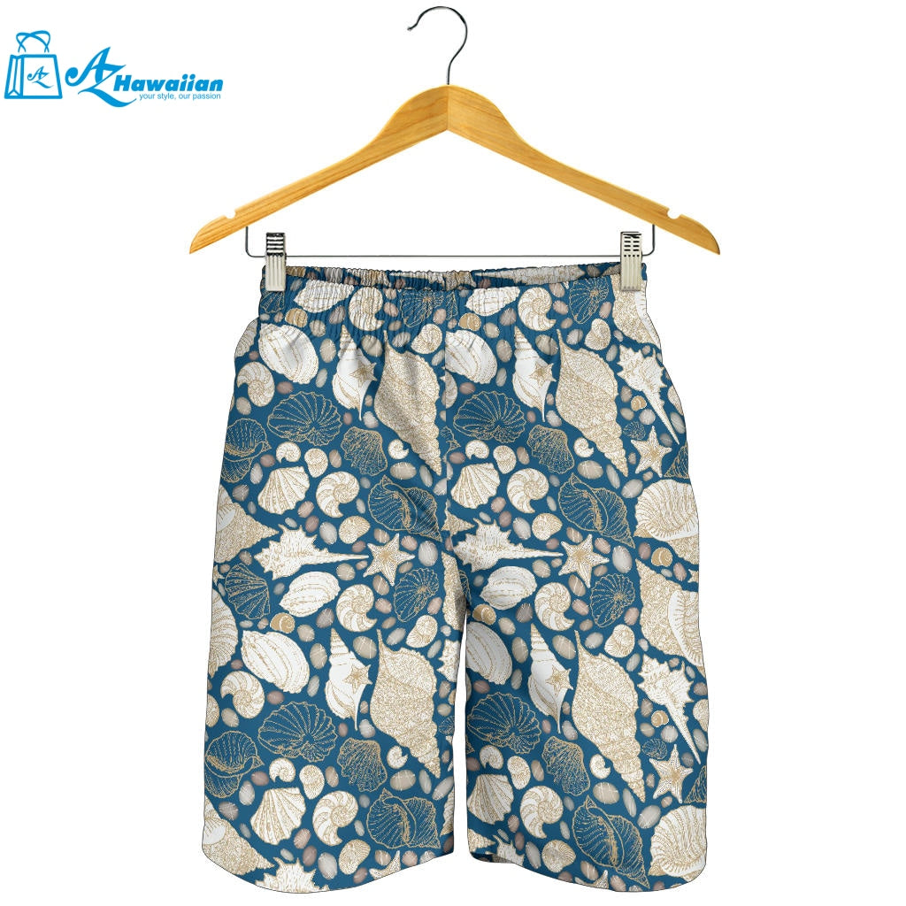 Shell Polynesian Tribal Design Pattern Men Shorts