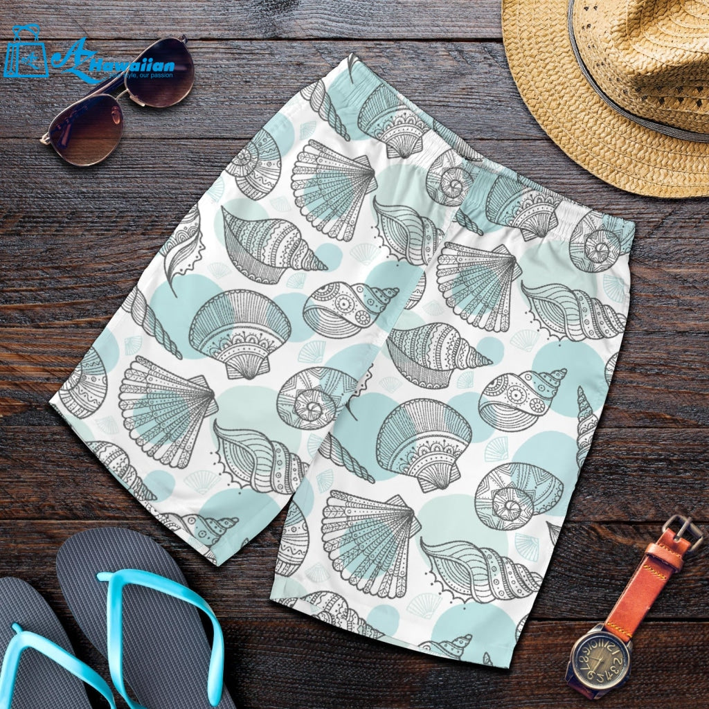 Shell Polynesian Tribal Men Shorts