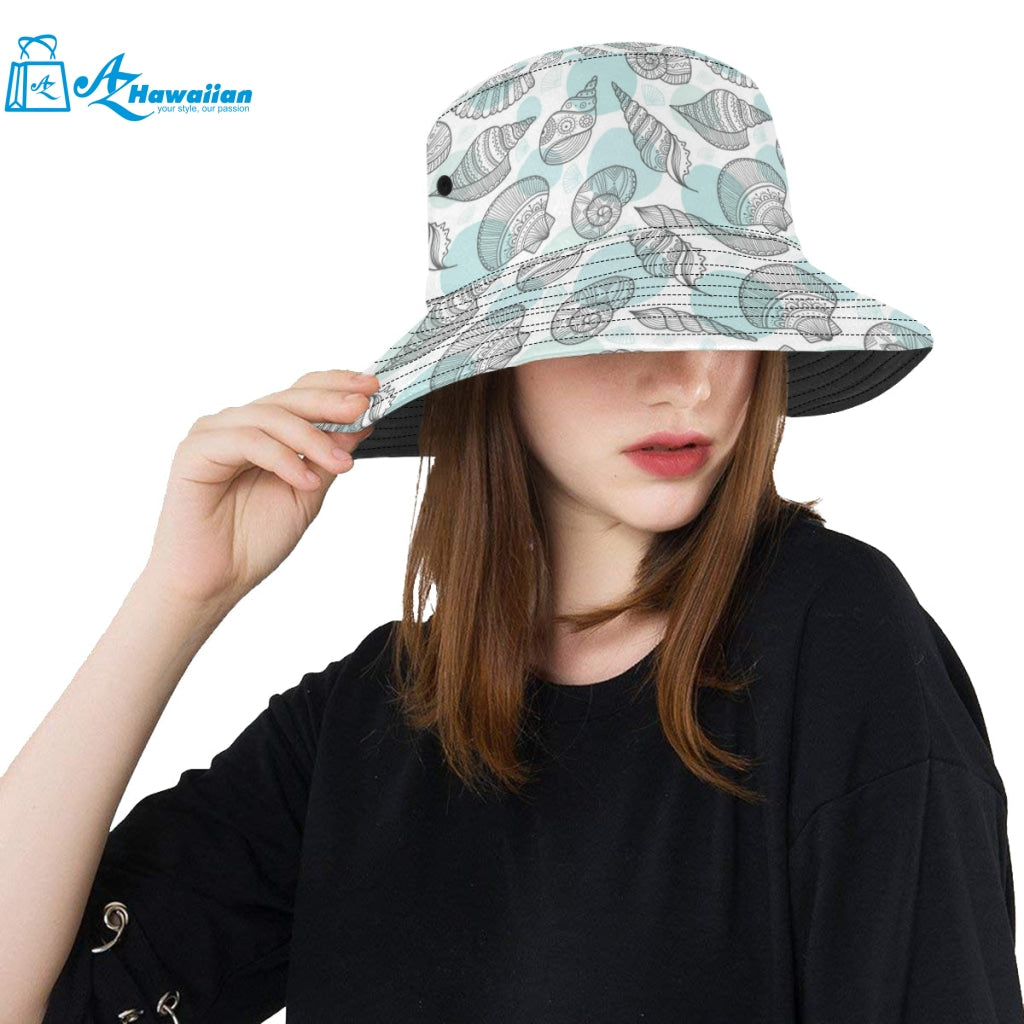 Shell polynesian tribal Unisex Bucket Hat