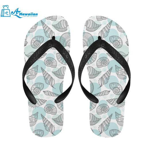 Shell polynesian tribal Unisex Flip Flops