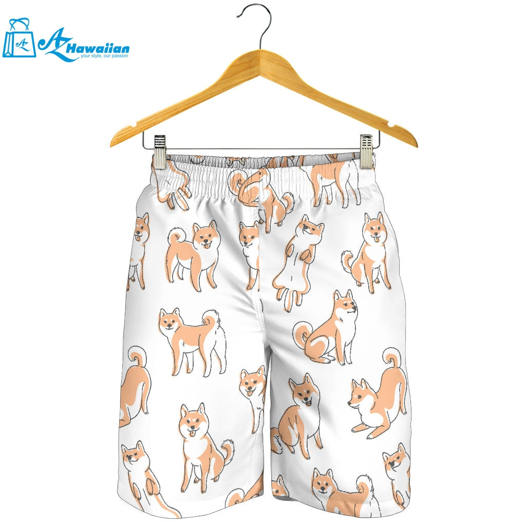 Shiba Inu Dog Pattern Men Shorts