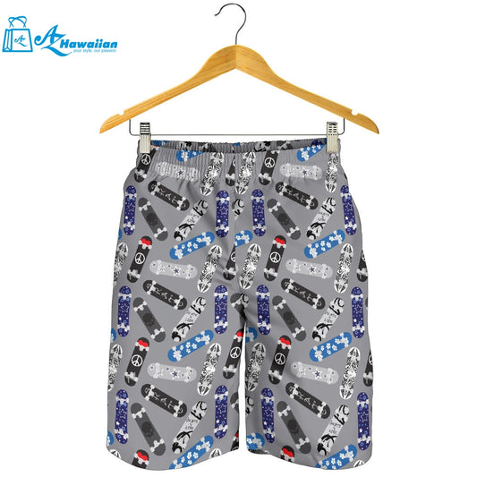 Skate Board Pattern Print Design 03 Men Shorts