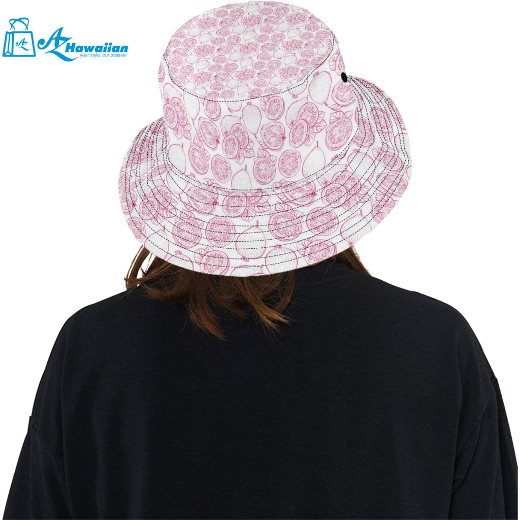 Sketch guava pattern Unisex Bucket Hat