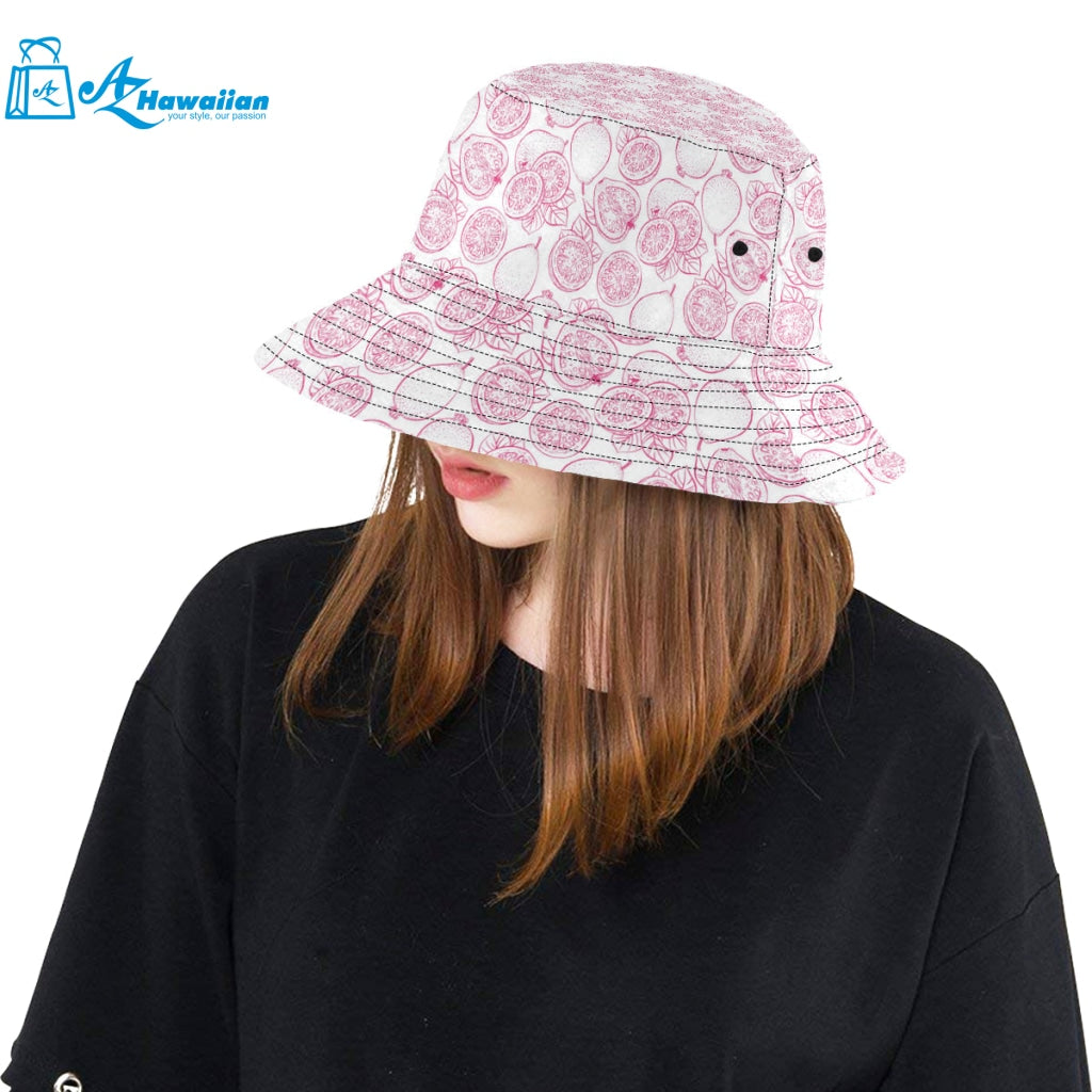 Sketch guava pattern Unisex Bucket Hat