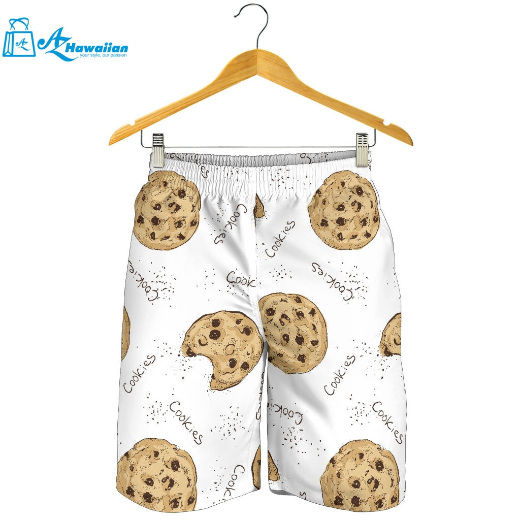 Sketch Style Cookie Pattern Men Shorts