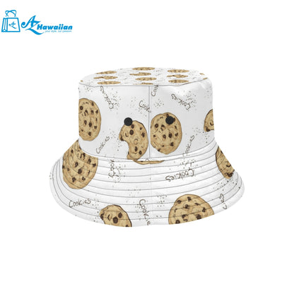 Sketch style cookie pattern Unisex Bucket Hat