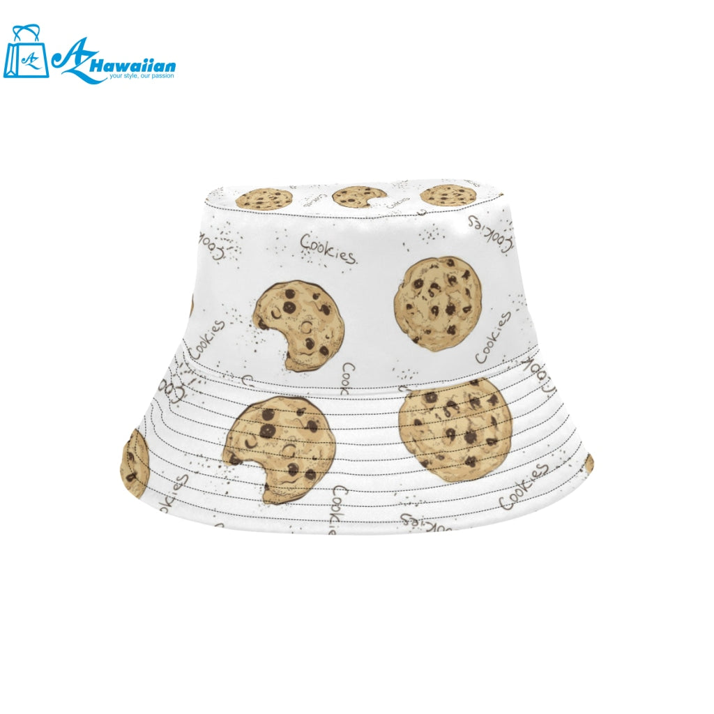 Sketch style cookie pattern Unisex Bucket Hat