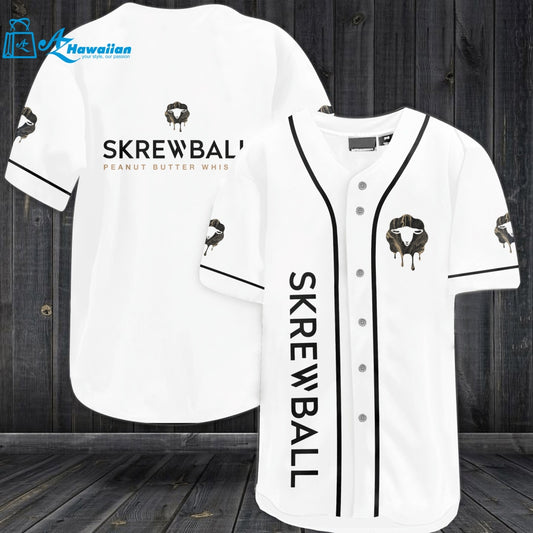 Skrewball Peanut Butter Whiskey Baseball Jersey 