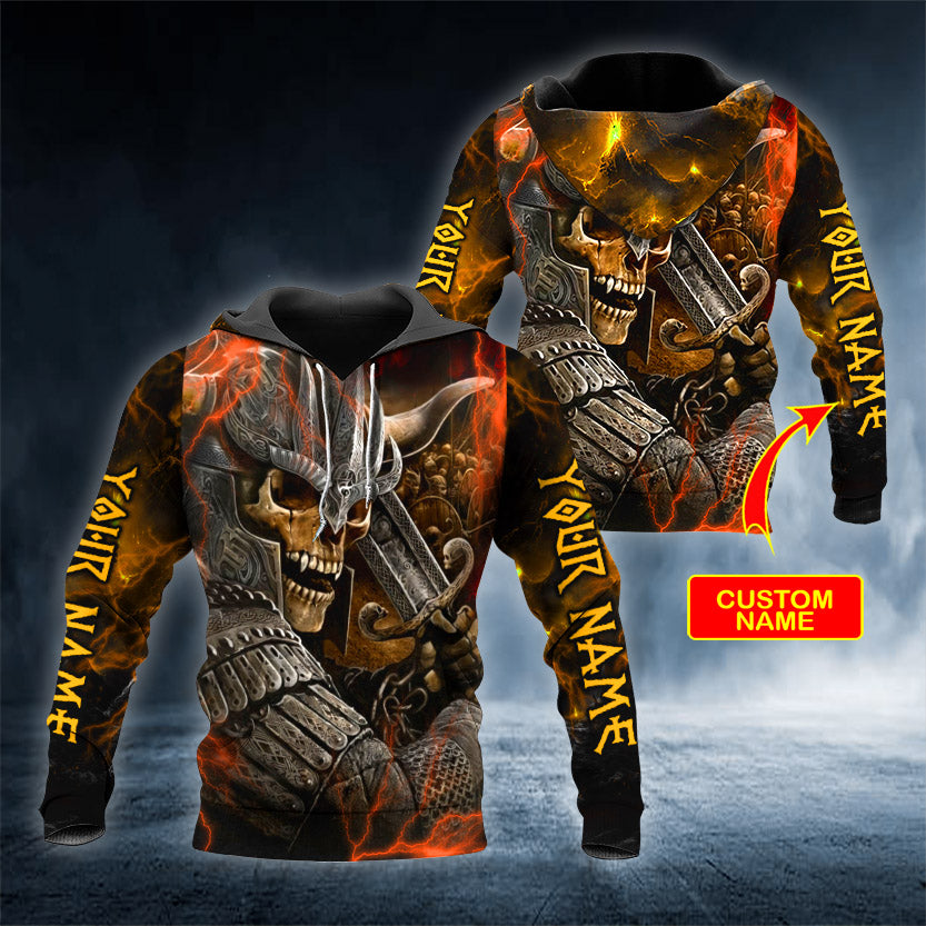 Combatant Viking Personalized 3D All Over Printed Unisex Hoodie US Size