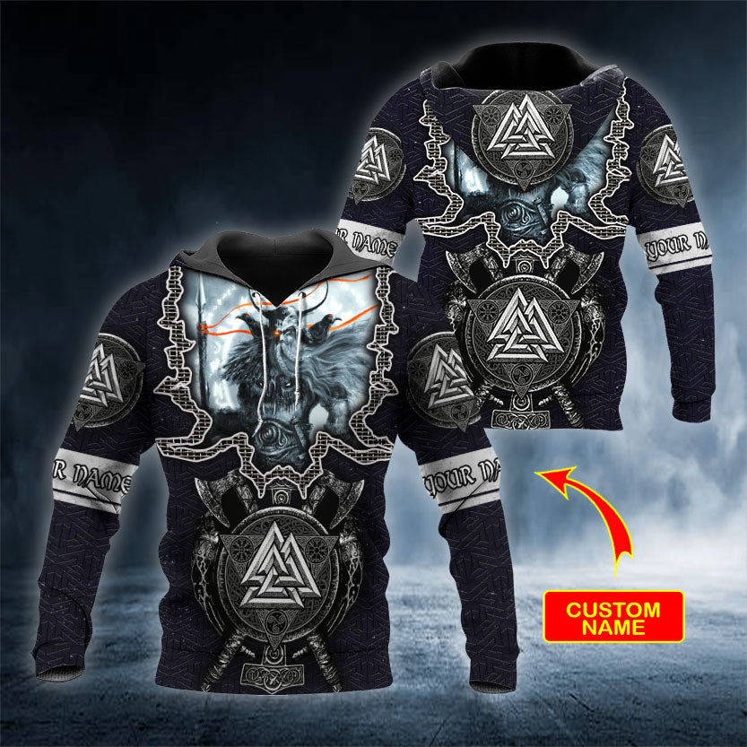 King Viking Personalized 3D All Over Printed Unisex Hoodie US Size