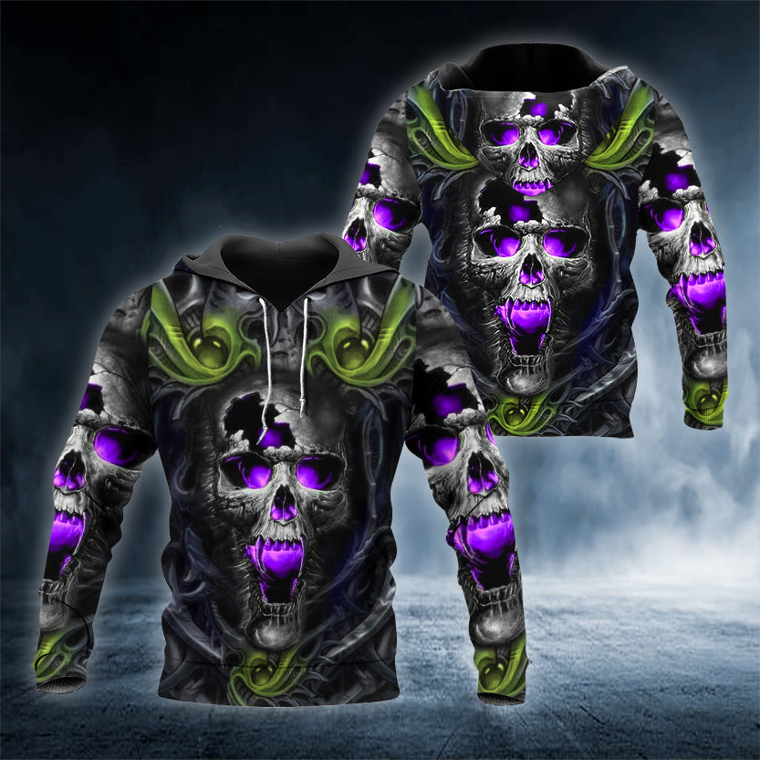 The Mystery Of Cracked Skull 3D All Over Printed Unisex Hoodie US Size