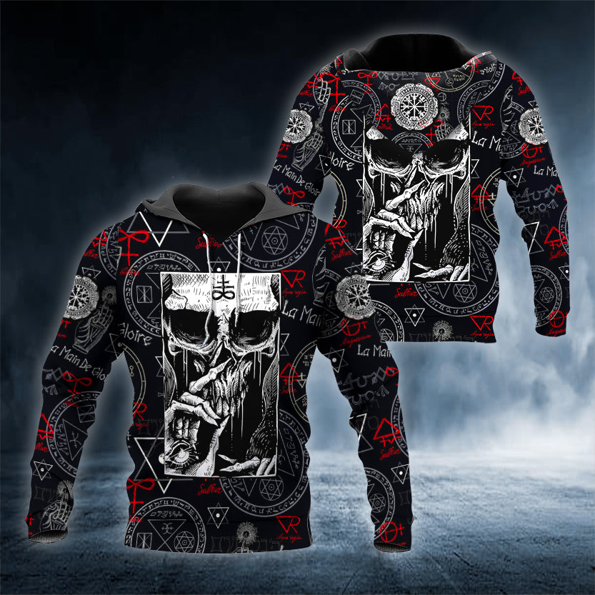 Blind Mind Skull 3D All Over Printed Unisex Hoodie US Size