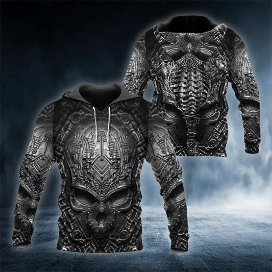 The Silence Skull 3D All Over Printed Unisex Hoodie US Size