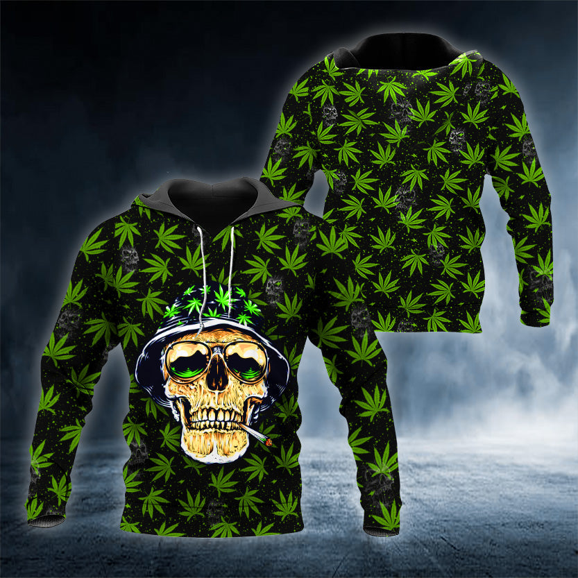 Boo Koo Rasta Skull 3D All Over Printed Unisex Hoodie US Size