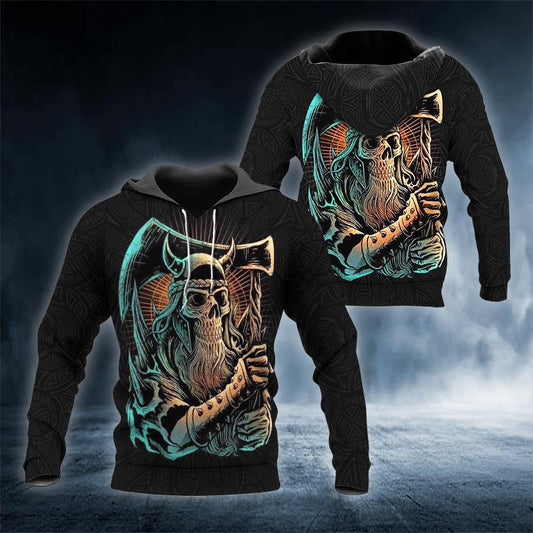 Hunter Viking 3D All Over Printed US Unisex Size Hoodie