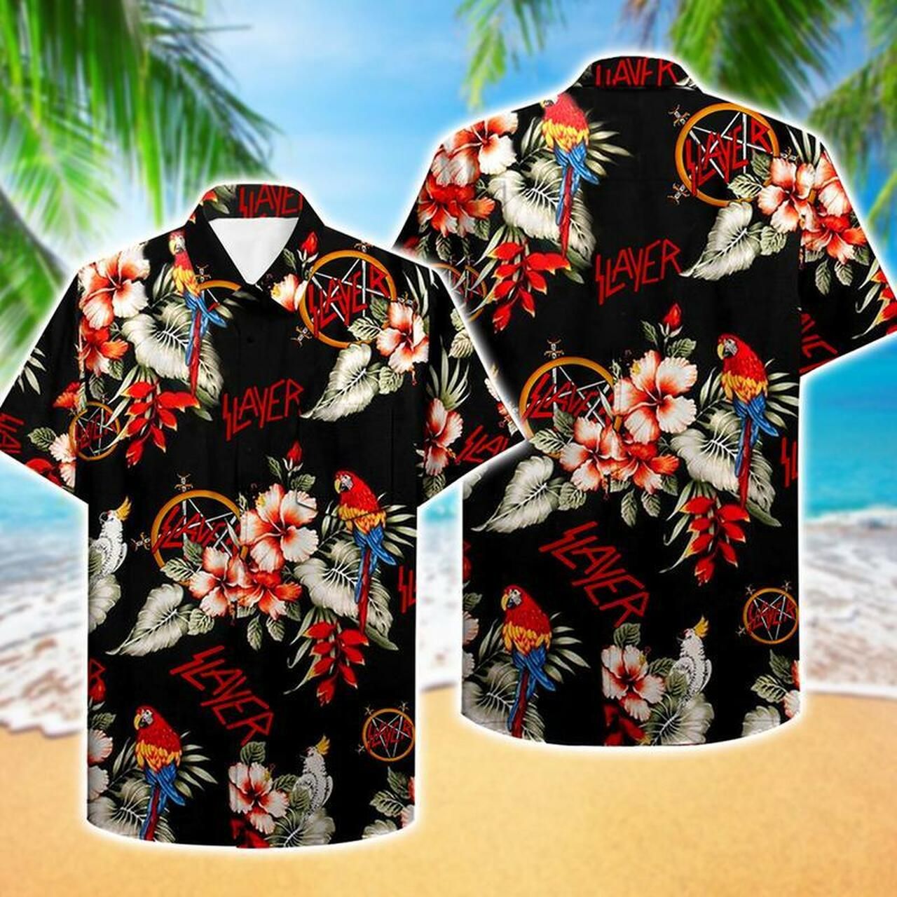 Slayer Hawaiian VI Graphic Print Short Sleeve 