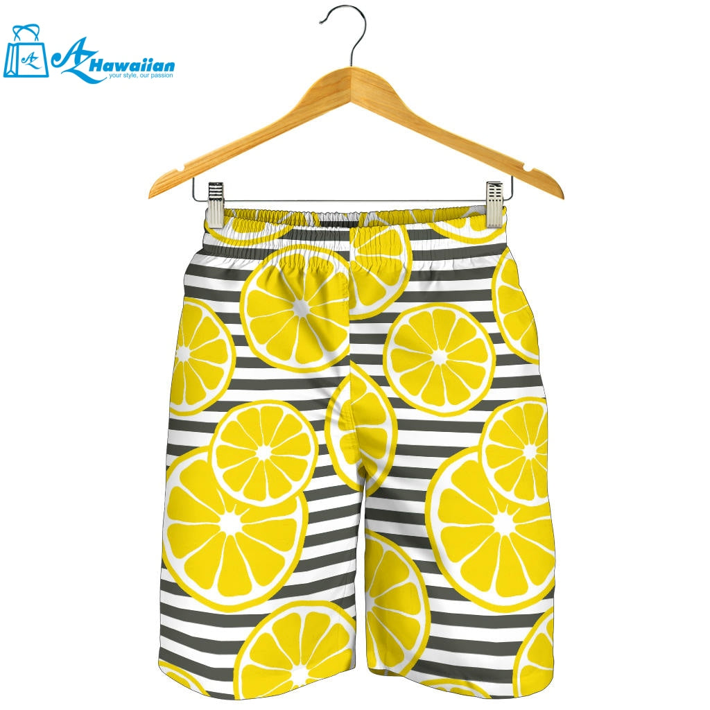 Slice Of Lemon Design Pattern Men Shorts