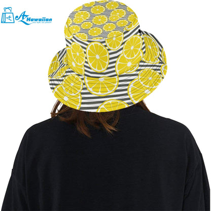 slice of lemon design pattern Unisex Bucket Hat