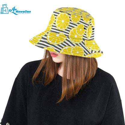 slice of lemon design pattern Unisex Bucket Hat