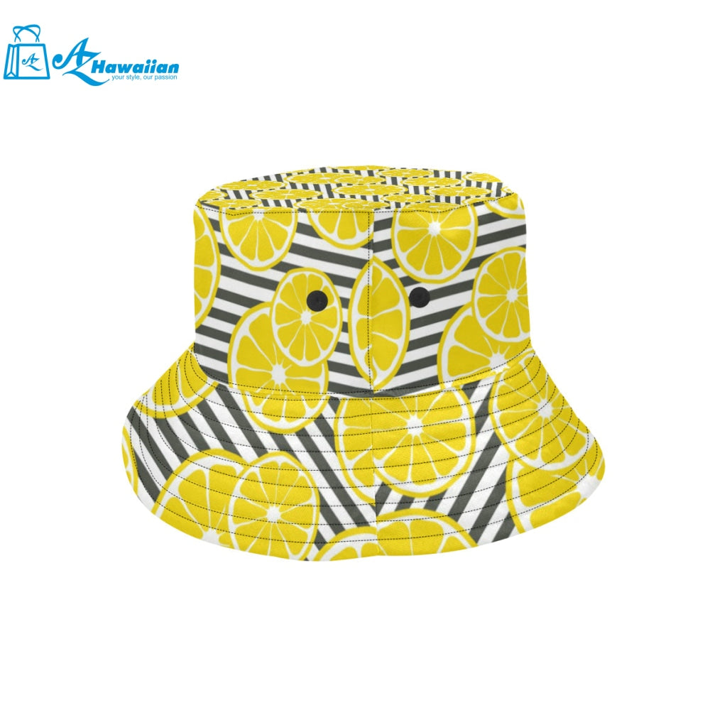 slice of lemon design pattern Unisex Bucket Hat