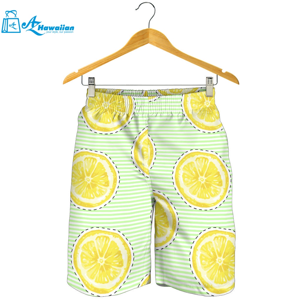 Slice Of Lemon Pattern Men Shorts