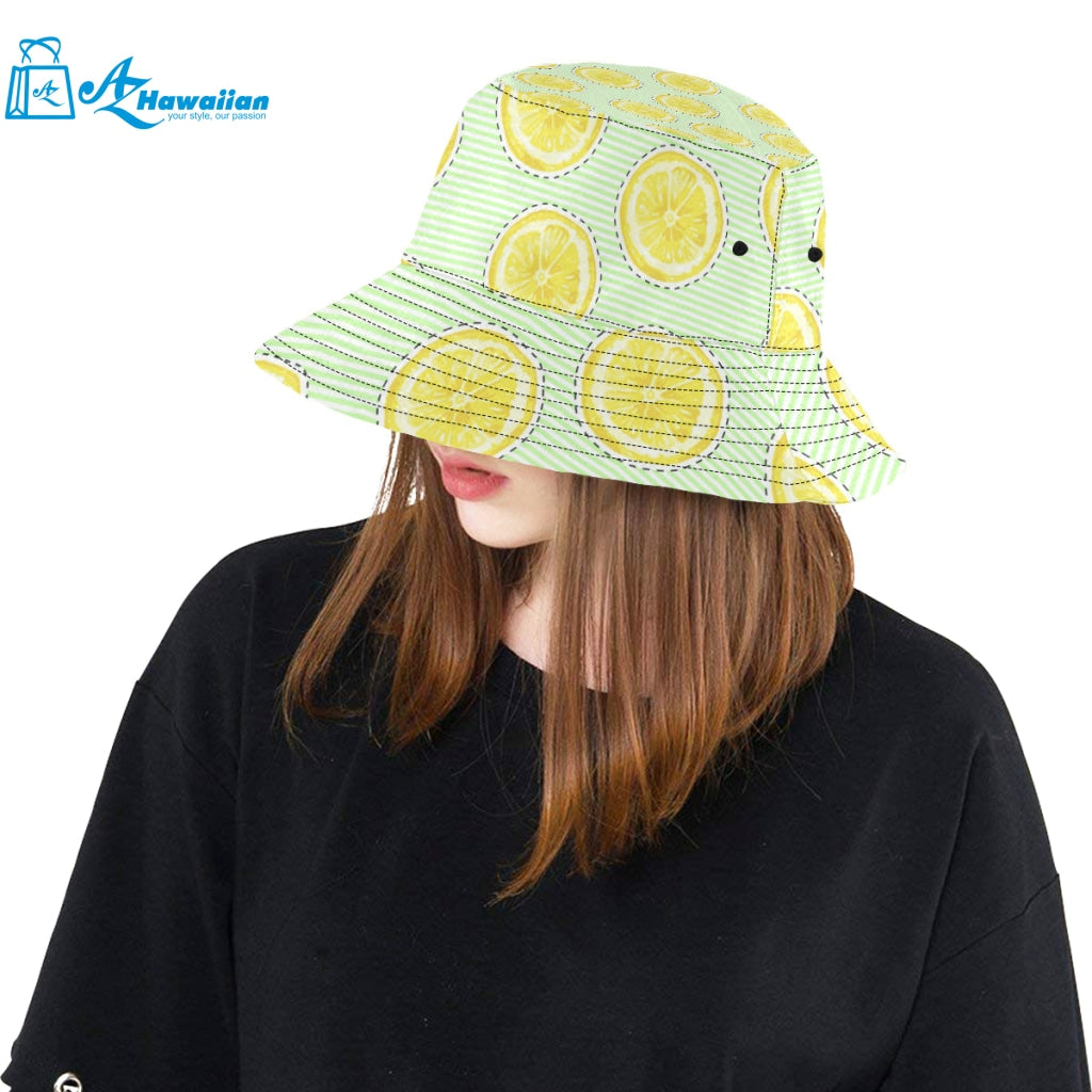 slice of lemon pattern Unisex Bucket Hat