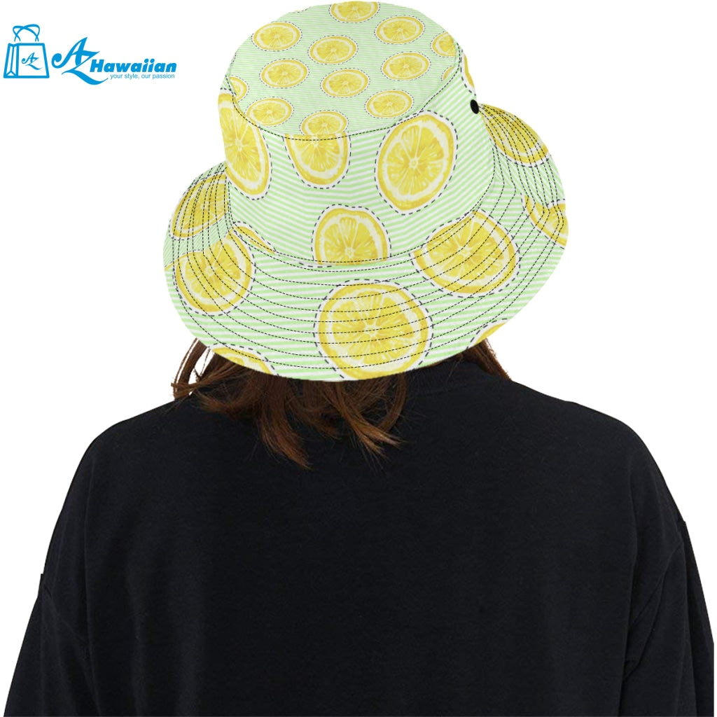 slice of lemon pattern Unisex Bucket Hat