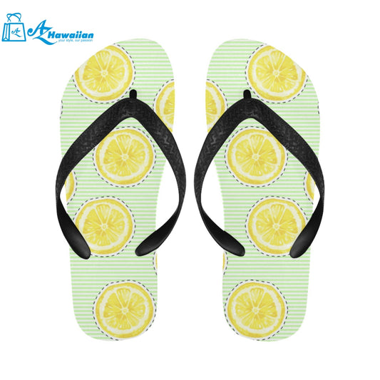 slice of lemon pattern Unisex Flip Flops