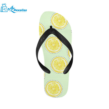 slice of lemon pattern Unisex Flip Flops