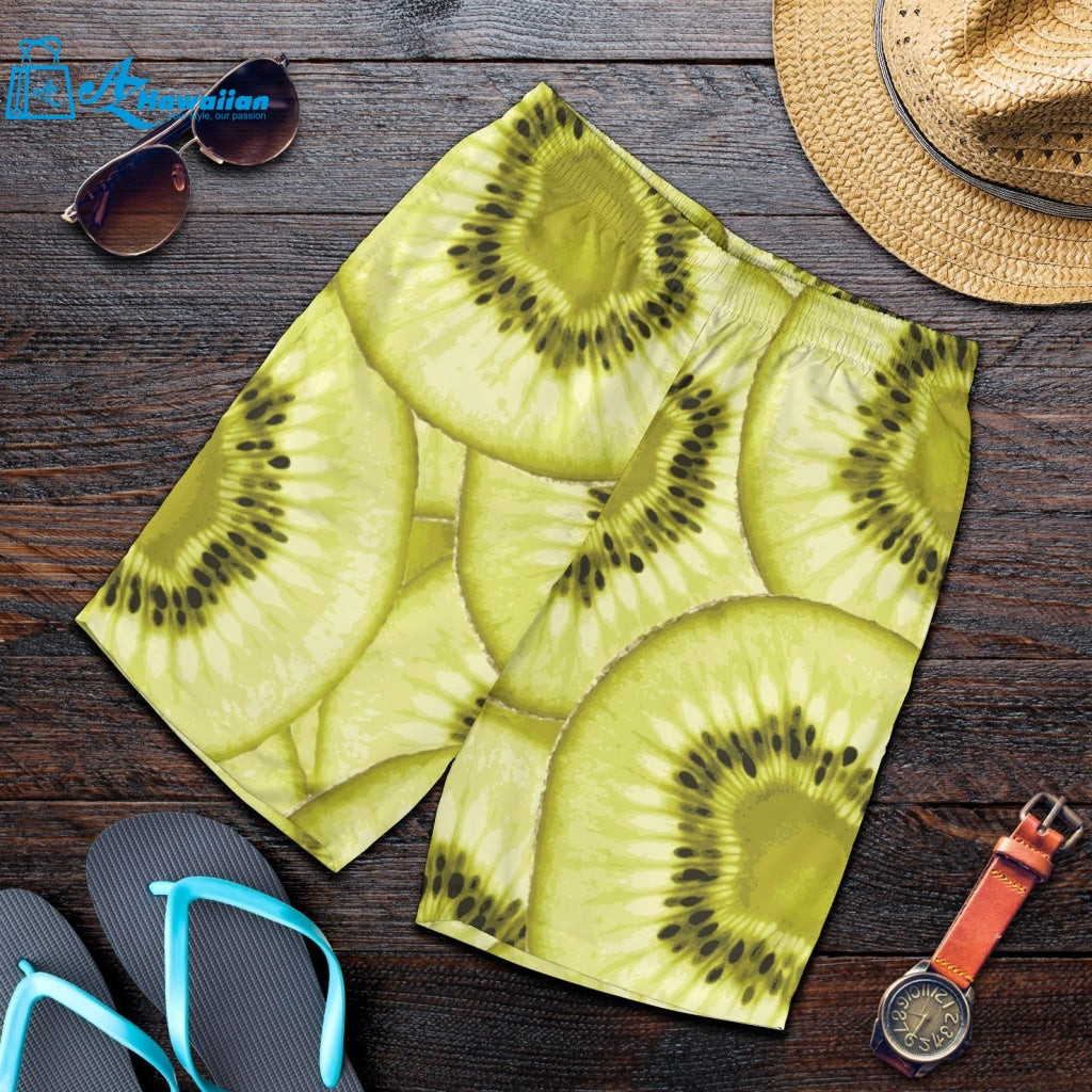 Sliced Kiwi Pattern Men Shorts