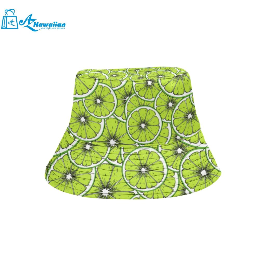 Slices of Lime design pattern Unisex Bucket Hat