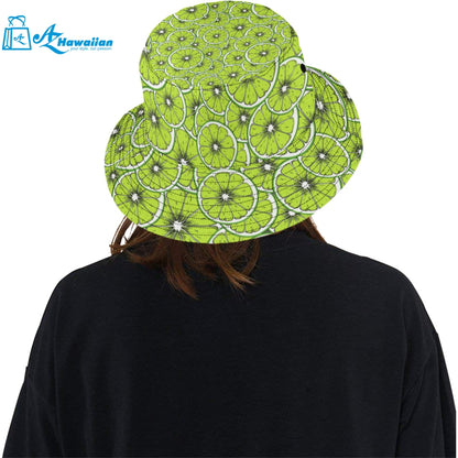 Slices of Lime design pattern Unisex Bucket Hat