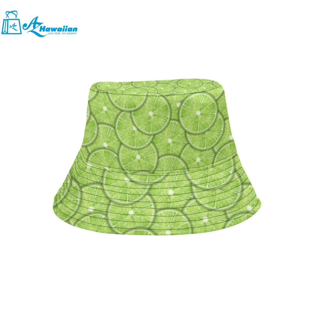 Slices of Lime pattern Unisex Bucket Hat