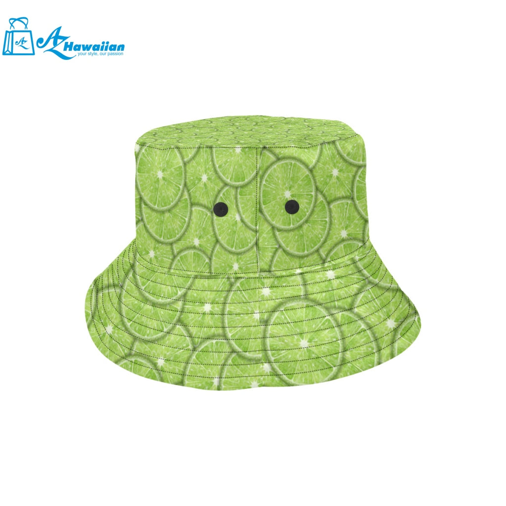 Slices of Lime pattern Unisex Bucket Hat