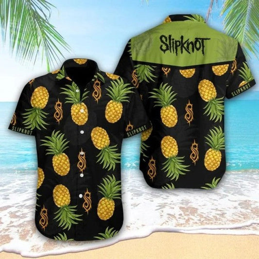 Slipknot ,Slipknot Music Band Summer Fan Gift Hawaiian Graphic Print Short Sleeve 