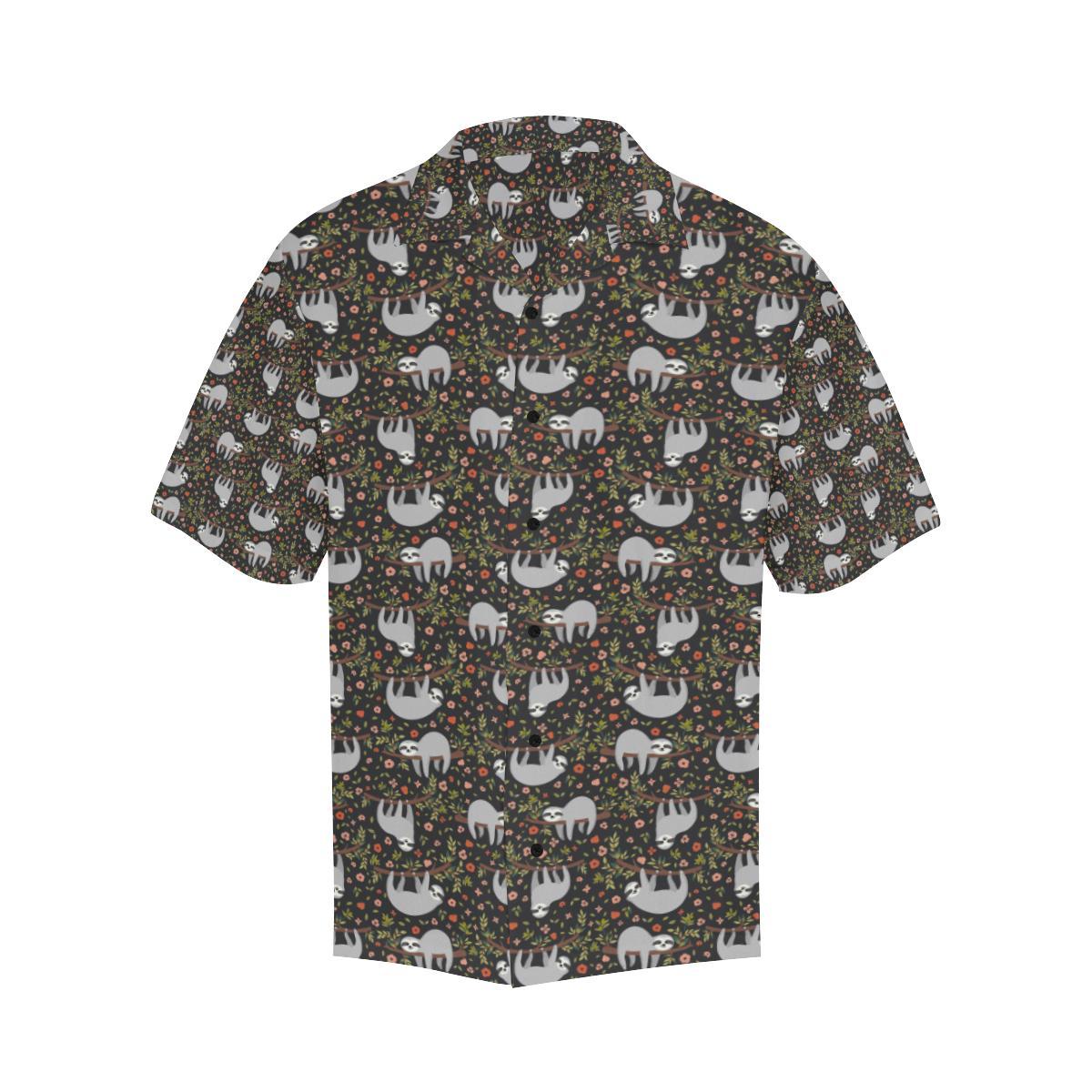 Sloth Cute Design Themed Print Hawaiian Shirt