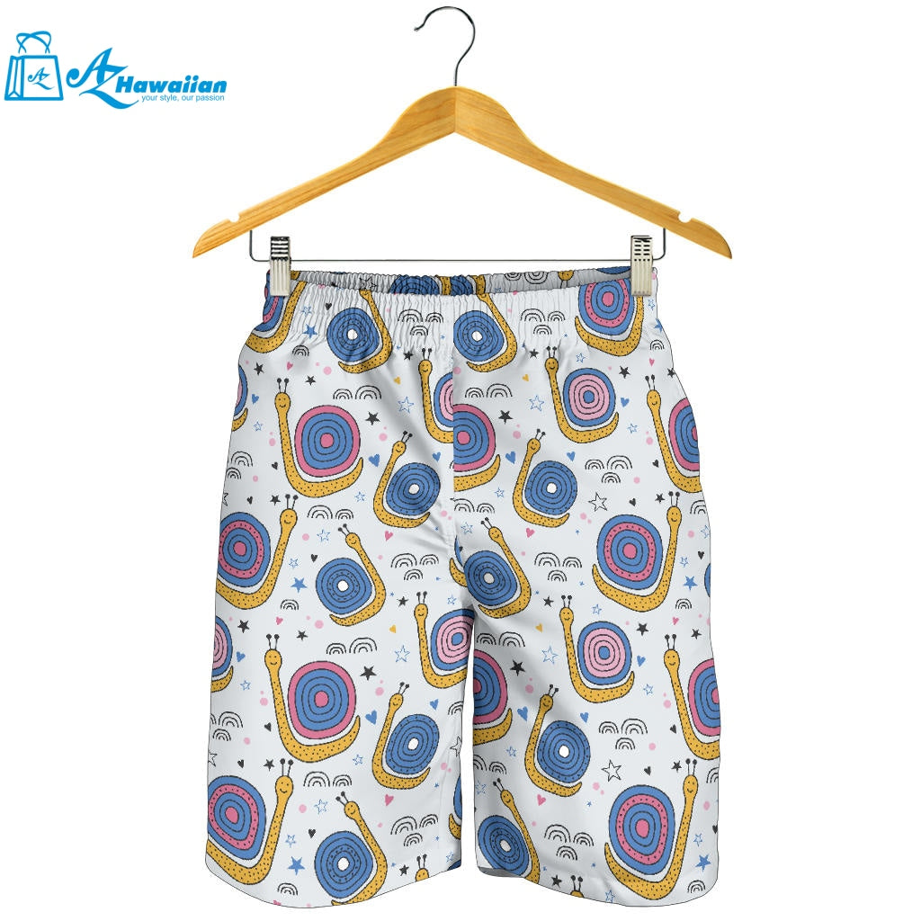 Snail Pattern Print Design 05 Men Shorts