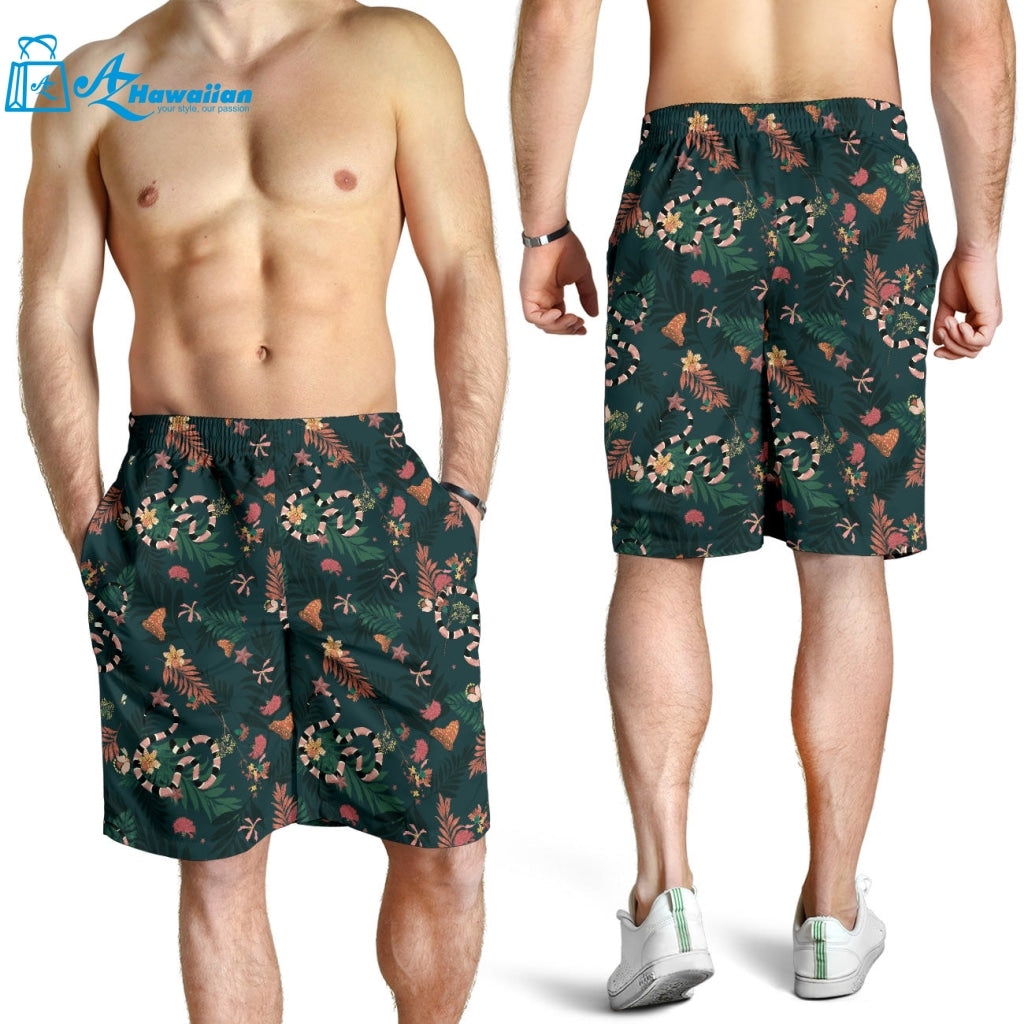 Snake Forest Pattern Men Shorts