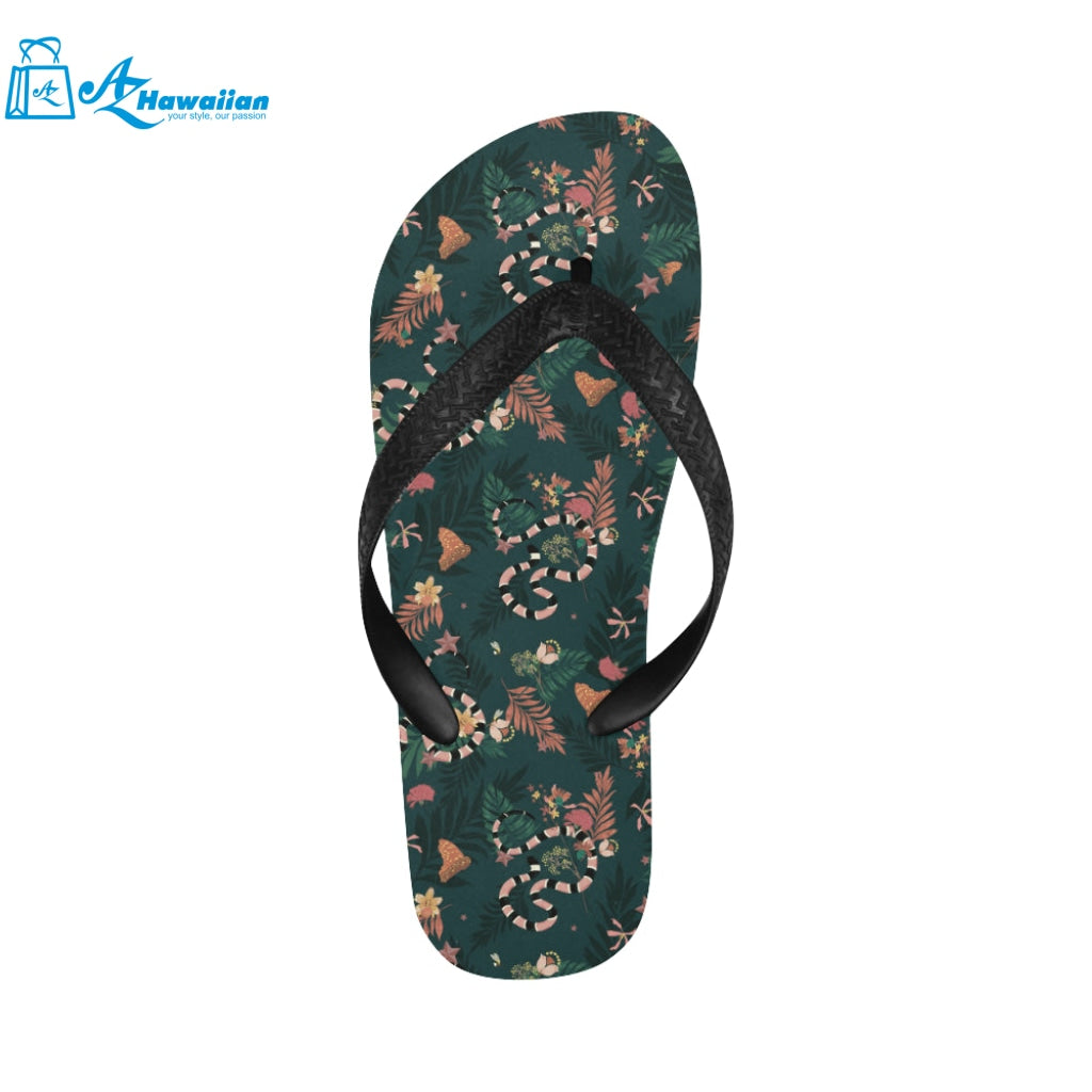 Snake forest pattern Unisex Flip Flops